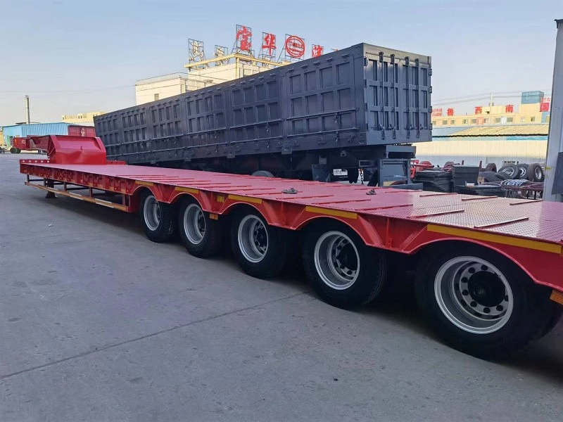 Low Bed Container Semi Trailer Low Bed Container Semi Trailer