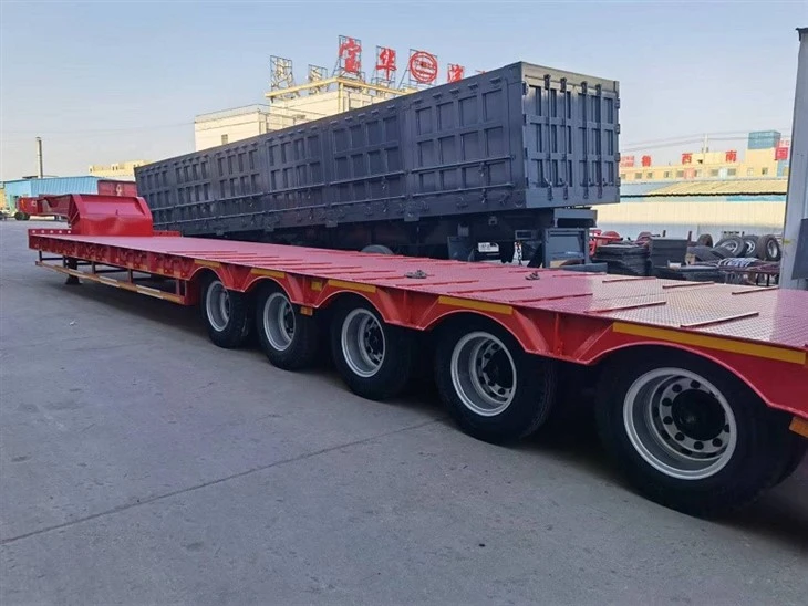 Low Bed Container Semi Trailer