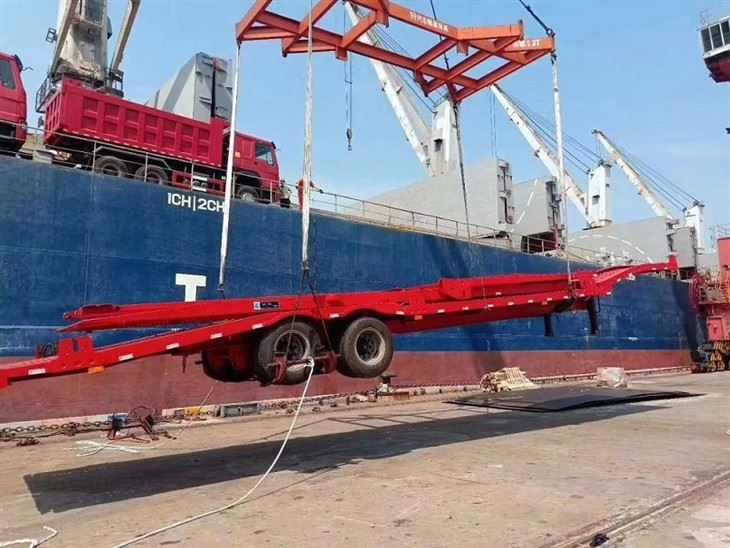 2 Axles 8 Set Car Carrier Semi Trailer