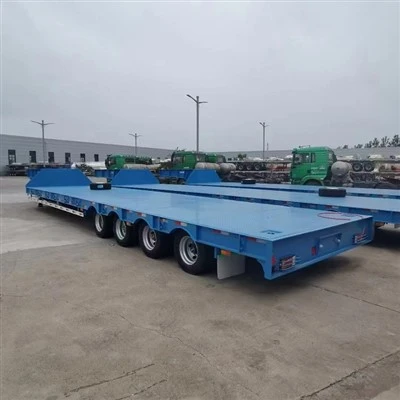 4 Axle 60 Tons Low Bed Semi Trailer